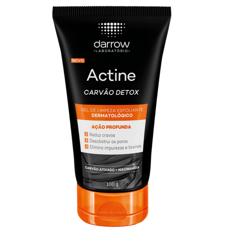 Gel de Limpeza Esfoliante Darrow Actine Carvão Detox 100g
