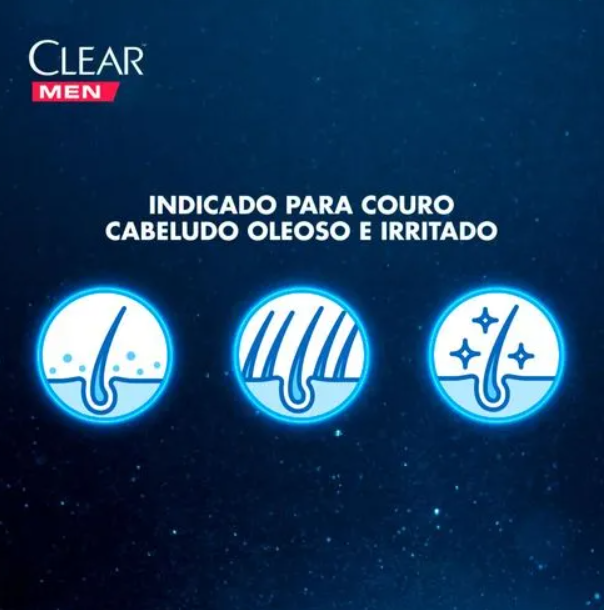 Clear Men Shampoo Anticaspa Ice Cool Menthol 400ml - Imagem 3