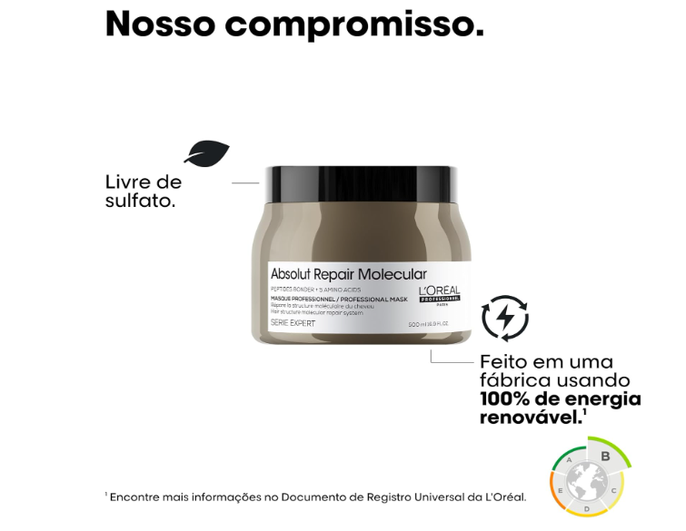 Máscara Capilar L'Oréal Professionnel Absolut Repair Molecular 250ml - Imagem 4