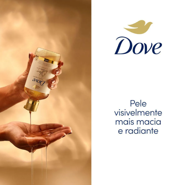 Sabonete Líquido Dove Óleo de Banho Glicerinado 240ml - Imagem 4