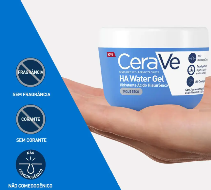 Hidratante Facial Cerave Ha Water Gel 85g - Imagem 3